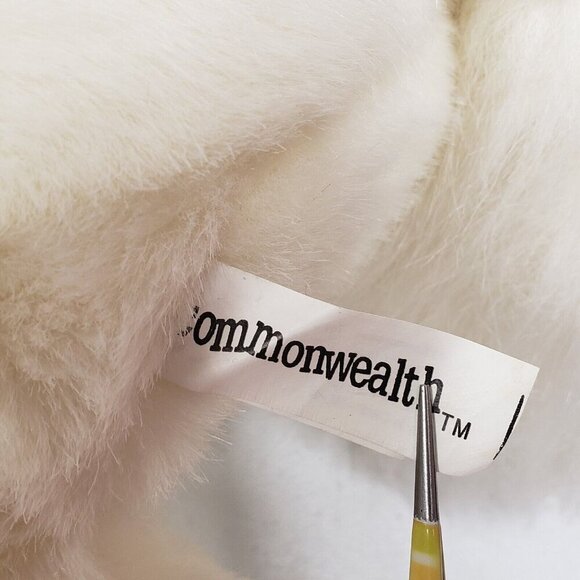 Commonwealth White Unicorn Red Green Scarf Silver Horn 1999 Rare Christmas Plush - Picture 7 of 11